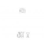 Burlington Bespoke Miska stojąca do górno lub dolnopółku 52,4x36 Oriental Blossom P2BLOSS