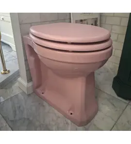      Burlington Bespoke Miska stojąca 47,5x36 z deską wolnoopadającą Confetti Pink P14PINK+S54CHR WYPRZEDAŻ EKSPOZYCJI!!