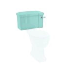 Burlington Bespoke Spłuczka z rączką 51,5x20,5 Cosmic Green C1GRN