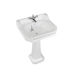 Burlington Bespoke Umywalka ścienna 61x50,5 cm Jednootworowa, Paris B51THPAR