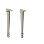 Burlington Chalfont Nogi do szafki (para) brushed nickel CHLEGBNKL