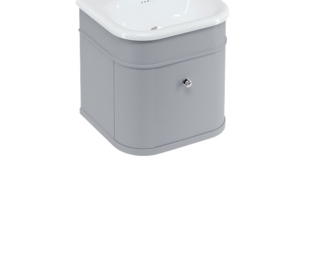 Burlington Chalfont Szafka podumywalkowa z szufladą bez uchwytu 55x47 grey CH55G
