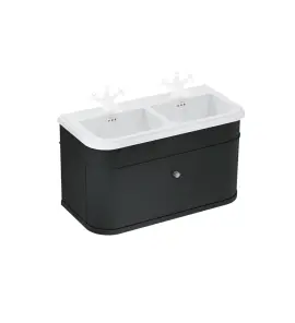  Burlington Chalfont Szafka pod umywalkę z szufladą 100x47 black mat CH100MB