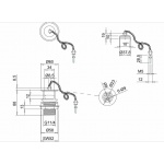 Burlington Classic Korek umywalkowy łańcuszkiem chrom W1