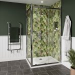 Burlington Classique Kabina prysznicowa 120x90x200 chrom CQSLSC1200+CQSPSC0900