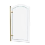 Burlington Classique Parawan na wannę otwierany z lewej 85x156,5 gold CQBSCHG850LH