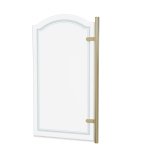 Burlington Classique Parawan na wannę otwierany z prawej 85x156,5 gold CQBSCHG850RH