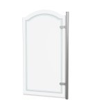 Burlington Classique Parawan na wannę otwierany z prawej 85x156,5 brushed nickel CQBSCHL850RH
