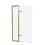 Burlington Classique Parawan na wannę uchylny 85x150 gold CQBSILGC0850