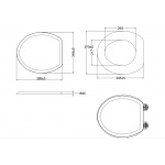   Burlington Deska sedesowa wolnoopadająca biała zawiasy chrom S18 W MAGAZYNIE!!