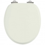 Burlington Deska sedesowa wolnoopadająca z chromowanymi zawiasami piasek S43