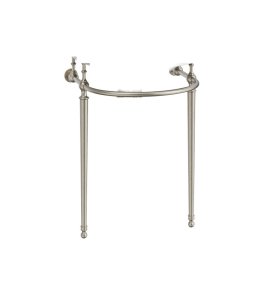 Burlington Edwardian Round Stelaż pod umywalkę 47,5x21,8 Brushed Nickel T24ABNKL