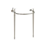 Burlington Edwardian Round Stelaż pod umywalkę 47,5x21,8 Brushed Nickel T24ABNKL