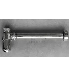    Burlington/Galatea Design Syfon umywalkowy z okrągłym spodem chrom W14/GDW14CHR