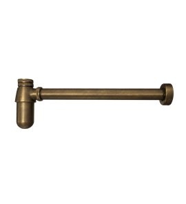   Burlington/Galatea Design Syfon umywalkowy z okrągłym spodem old brass W14OLB/GDW14OLB W MAGAZYNIE!!