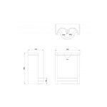 Burlington Garrick Pisuar ze wspornikiem Biały U2