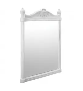   Burlington Georgian Lustro ścienne 55x75 cm białe aluminium T42WHI WYPRZEDAŻ EKPOZYCJI!!
