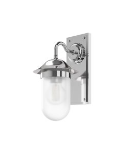 Burlington Guild Kinkiet ścienny chrom + klosz mat GUL001C