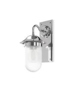 Burlington Guild Kinkiet ścienny chrom + klosz mat GUL001C