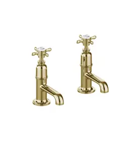 Burlington Guild Krany umywalkowe (para) gold GU150DNG