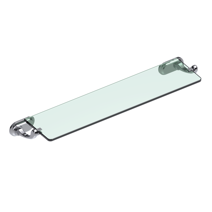 Burlington Guild Półka szklana chrom GU030C