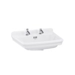 Burlington Guild Umywalka 62x51 z 2 otworami Biały GU0622SCW