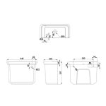 Burlington Guild Zbiornik 44x20,3 Biały GU7005CW