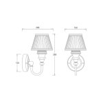 Burlington Kinkiet ścienny Brushed Nickel EL_BL22BNKL