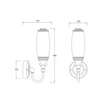Burlington Kinkiet ścienny Brushed Nickel EL_BL23BNKL