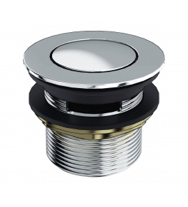 Burlington Korek klik-klak do wanien z przelewem wewnętrznym chrom CW1