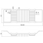   Burlington Koszyk wannowy gold A27GOL