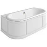 Burlington London Wanna przyścienna z obudową 180x95 cm biały E23W