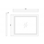 Burlington Lustro łazienkowe 90x75 Matt Green M9OMG 