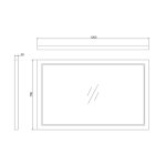 Burlington Lustro ścienne 120x75 cm Matt Green M12OMG