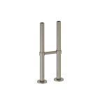 Burlington Nogi do baterii wannowej z poziomym wspornikiem Brushed Nickel W7BNKL