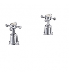 Burlington Pokrętło do baterii Biały Medici T1MED