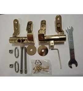  Burlington Riviera Zawiasy do deski sedesowej wolnoopadającej Złote RIV.030