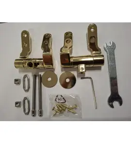  Burlington Riviera Zawiasy do deski sedesowej wolnoopadającej Złote RIV.030