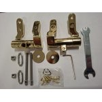  Burlington Riviera Zawiasy do deski sedesowej wolnoopadającej Złote RIV.030