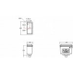 Burlington Spłuczka aluminiowa z rączką Chrom T71CHR