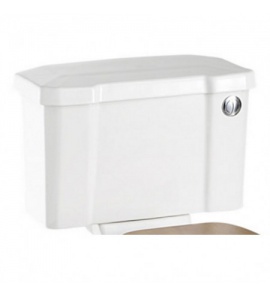 Burlington Spłuczka z przyciskiem biała C2