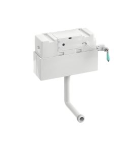 Burlington Bespoke Spłuczka podtynkowa z rączką ceramiczną Chrom/Cosmic Green F6CCCC