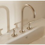 Burlington Strand Bateria umywalkowa 3-otworowa brushed nickel SN135DNL