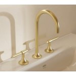 Burlington Strand Bateria umywalkowa 3-otworowa brushed brass SN135DNF