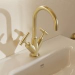 Burlington Strand Bateria umywalkowa brushed brass SN116DNF