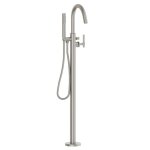 Burlington Strand Bateria wannowo-prysznicowa wolnostojąca ze słuchawką i wężem brushed nickel SN416FL
