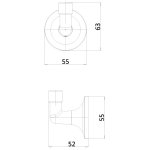 Burlington Strand Haczyk brushed nickel SN021L