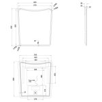 Burlington Strand Lustro łazienkowe LED 60x65 SN6065