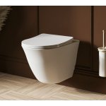 Burlington Strand Miska bezrantowa wisząca 51x36 z deską wolnoopadającą biała SN6115CW