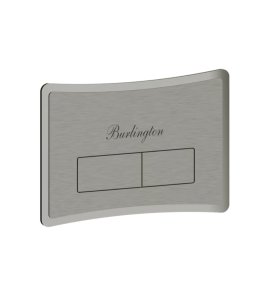 Burlington Strand Płytka spłukująca 25,5x18 brushed nickel SNFLUSHL